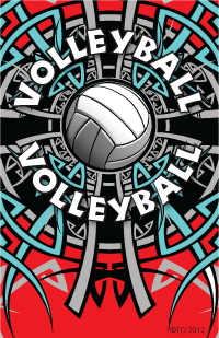 Volleyball- Tribal Plaque Insert [BBP-2157]