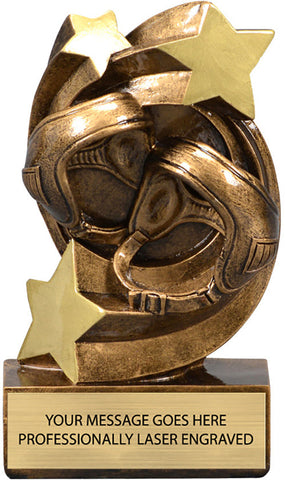 Wrestling Star Swirl Resin Trophy [RPSS5-WS]