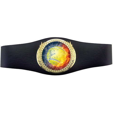 40 inch Tennis Champion Award Belt - Fire & Water [CSAB3-FNW-TN]