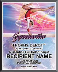 Gymnastics Graphix Plaque [PGFX1013-GG]