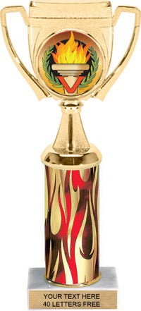 Winners Cup Color Insert Trophy w/ Column [Ti10-P105]