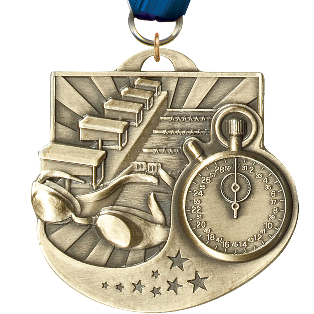 Swimming Star Blast Medal [MSB2-SW] – Awards Depot