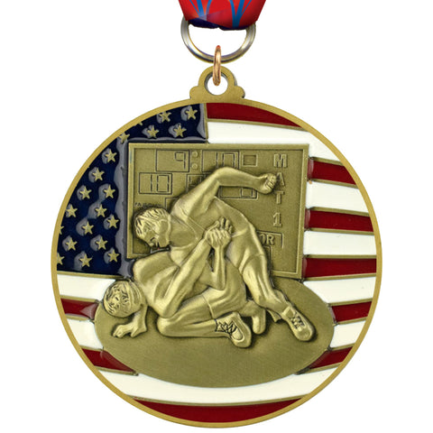 Wrestling Patriotic Medal [MSUS2-WS]