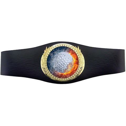 40 inch Golf Champion Award Belt - Fire & Water [CSAB3-FNW-GL]