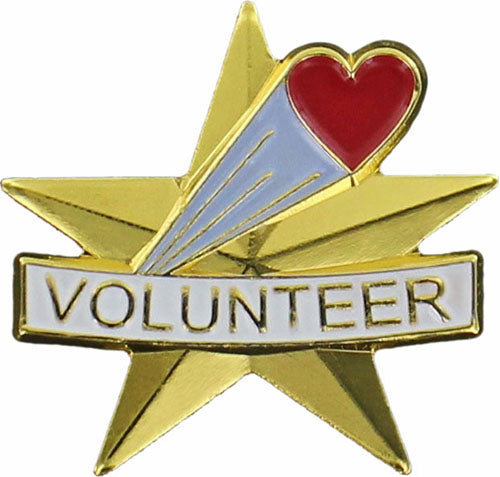 Volunteer Star Pin Enameled Pin [PCM-SRV-655]