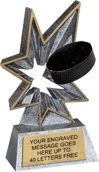Hockey Spring-Action Resin Trophy [RCSPR-HK]