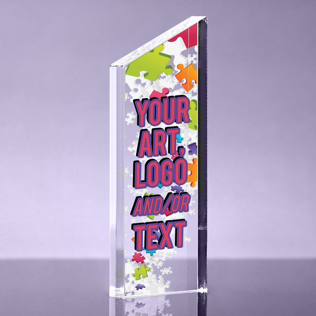 1 inch Thick Acrylic Peak Award - 10 inch Color [A1PK10-FC-Q]