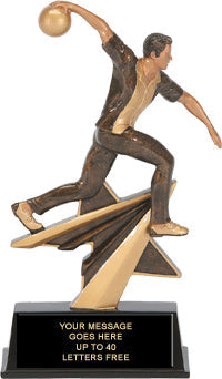 Bowling Male Star Power Resin Trophy [RSP7-BWM]