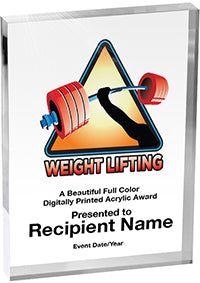 Weightlifting Vibrix Acrylic Award [A57BV-WL]