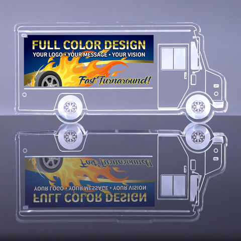 1 inch Thick Acrylic Delivery Truck Award - 6 inch Color [A1DTF6-FC-Q]