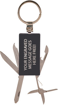 6 Function Key Ring- Black [KRNG020BLK]
