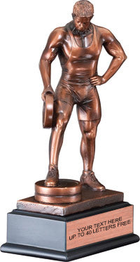 Weightlifter Bar in Hand Gallery Resin Trophy- Male [GRS84BIH-WLM]