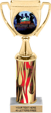 Winners Cup Custom Insert Trophy w/ Column - 10.5 inch [TXi10-P105]