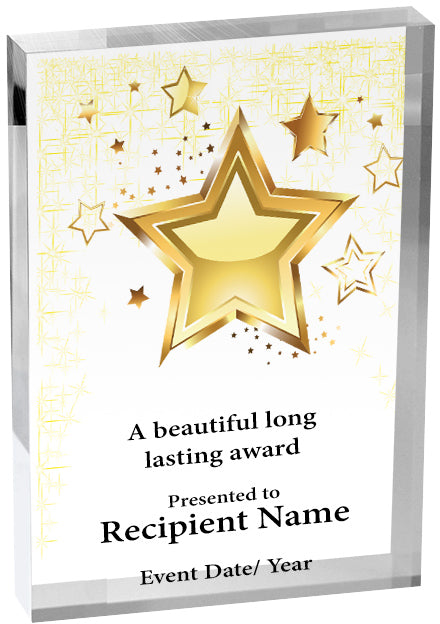 Stars Vibrix Acrylic Award [A46BV-STR]