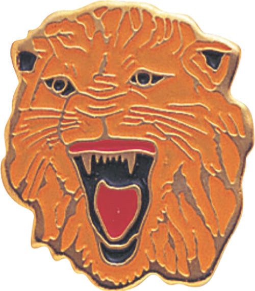 Lion Enameled Mascot Pin [PCM-MSCT-CLR-07]