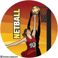 Netball Insert [TD-2453] – Awards Depot