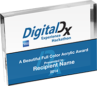 Custom Vibrix Acrylic Award- Horizontal- 10 x 5 inch [AXCB105H]