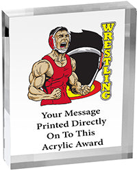 Wrestling Vibrix Acrylic Award [ACB46V-WS]