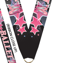 7/8 x 30 in. Ballet Triple Star Sateen Neck Ribbon [NKRB-3000]