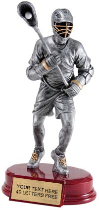 Lacrosse Silver Resin on Piano Finish Base - Male [SCRF-LCM]