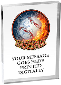 Baseball Vibrix Acrylic Award [A57BV-BS]