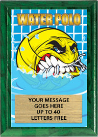 Water Polo Full Color KRUNCH Plaque [PKRNCH5-WTRPLO]