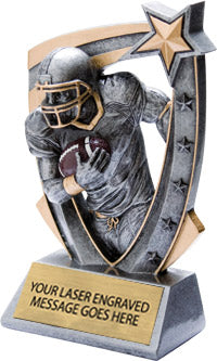 Football 5 Star 3D Resin Trophy [R53D5-FB]