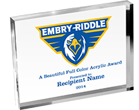 Custom Vibrix Acrylic Award- Horizontal- 9 x 7 inch [AXCB97H]