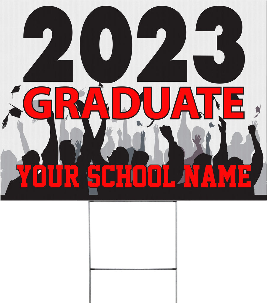 YEAR Graduate Yard Sign - 24 x 18 inch [YS2418-KN-GROUP]