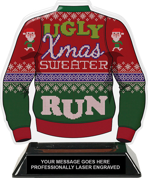 Ugly Sweater Run Colorix-T Acrylic Trophy [TACR6-UGRUN-Q]