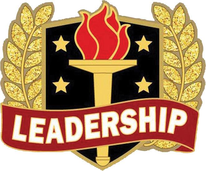 Wreath & Torch Scholastic Enamel Pin- Leadership [PMEP-12]