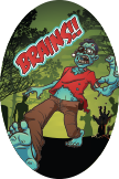 Zombies: Brains! Oval Insert [OV-3680]