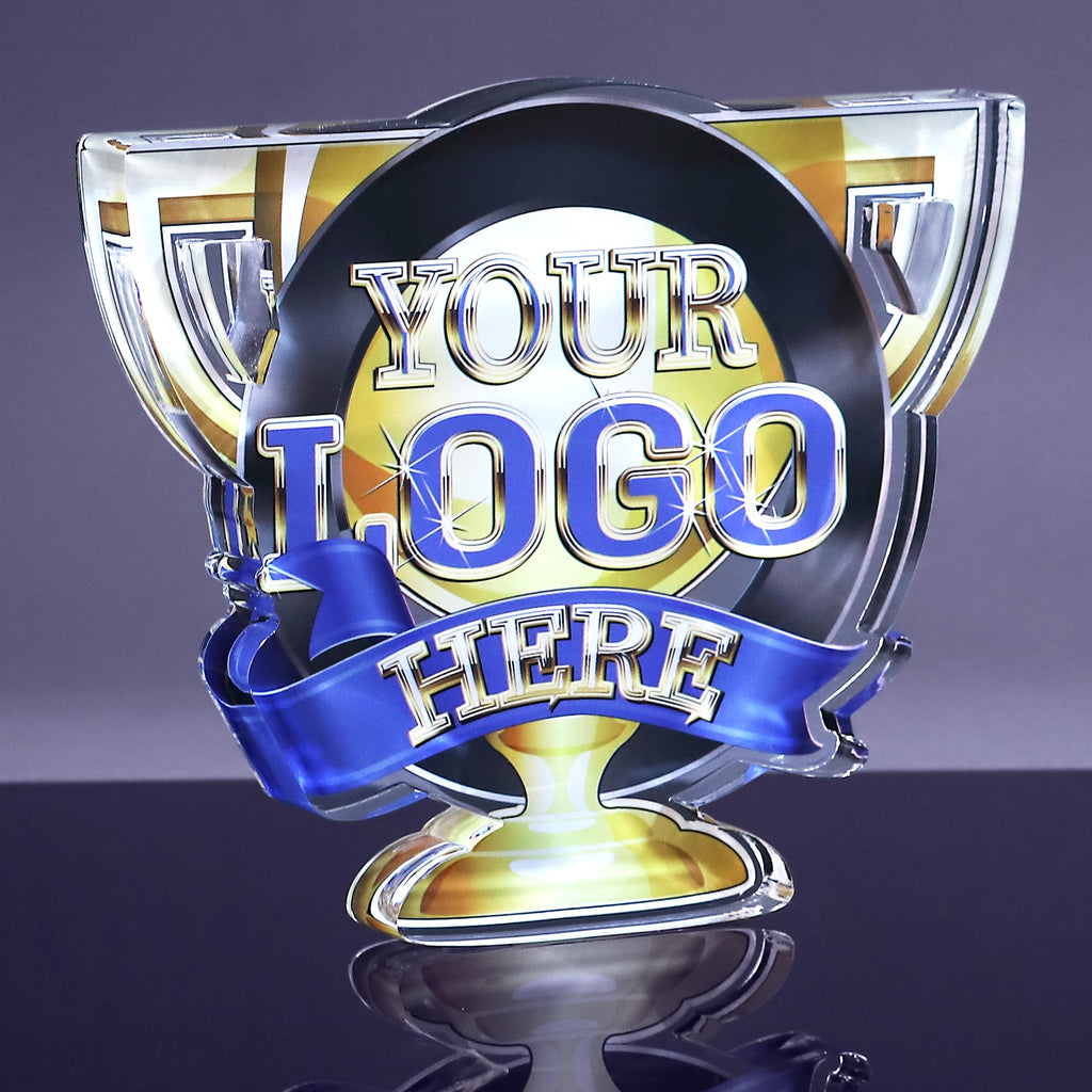 1 inch thick Custom Shaped Acrylic Award - 5.5 to 5.9 inches  [A1XSHP30-Q]