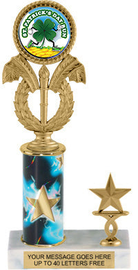 Wreath & Torch Insert Trophy with 1 Trim [T1T10i-C50]