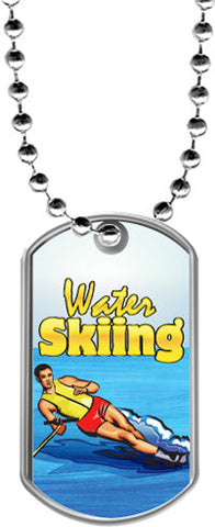 Water Skiing Dog Tags [DTLAM2-WTRSKI]