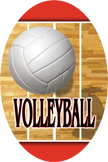 Volleyball- Aerial Oval Insert [OV-1904]