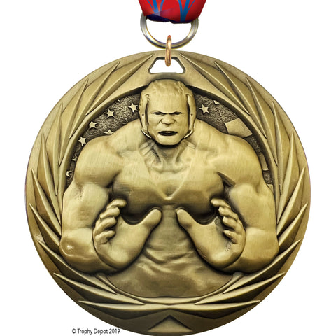 Wrestling Extreme 1.75 inch Blade 3D Diecast Medal [MBD1-WSX]