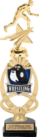 Wrestling Meridian Sport Riser Trophy [TMMSR14-WS]