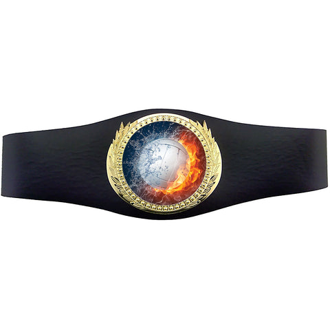 40 inch Volleyball Champion Award Belt - Fire & Water [CSAB3-FNW-VB]
