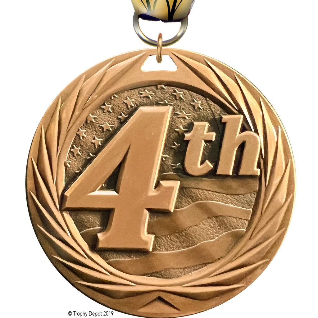 4th 1.75 inch Blade 3D Diecast Medal [MBD1-4TH]