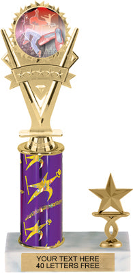 5 Star Victory Insert Trophy with 1 Trim [T1T11i-j57]