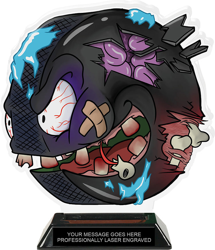 Exclusive Hockey Zomball Colorix-T Acrylic Trophy - 8.25 inch [TACR8-ZMBL-HK-Q]