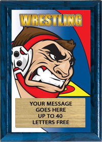 Wrestling Full Color KRUNCH Plaque [PKRNCH5-WS]