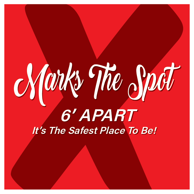 X Marks The Spot Floor Decal - 17 inch [FD17-X]