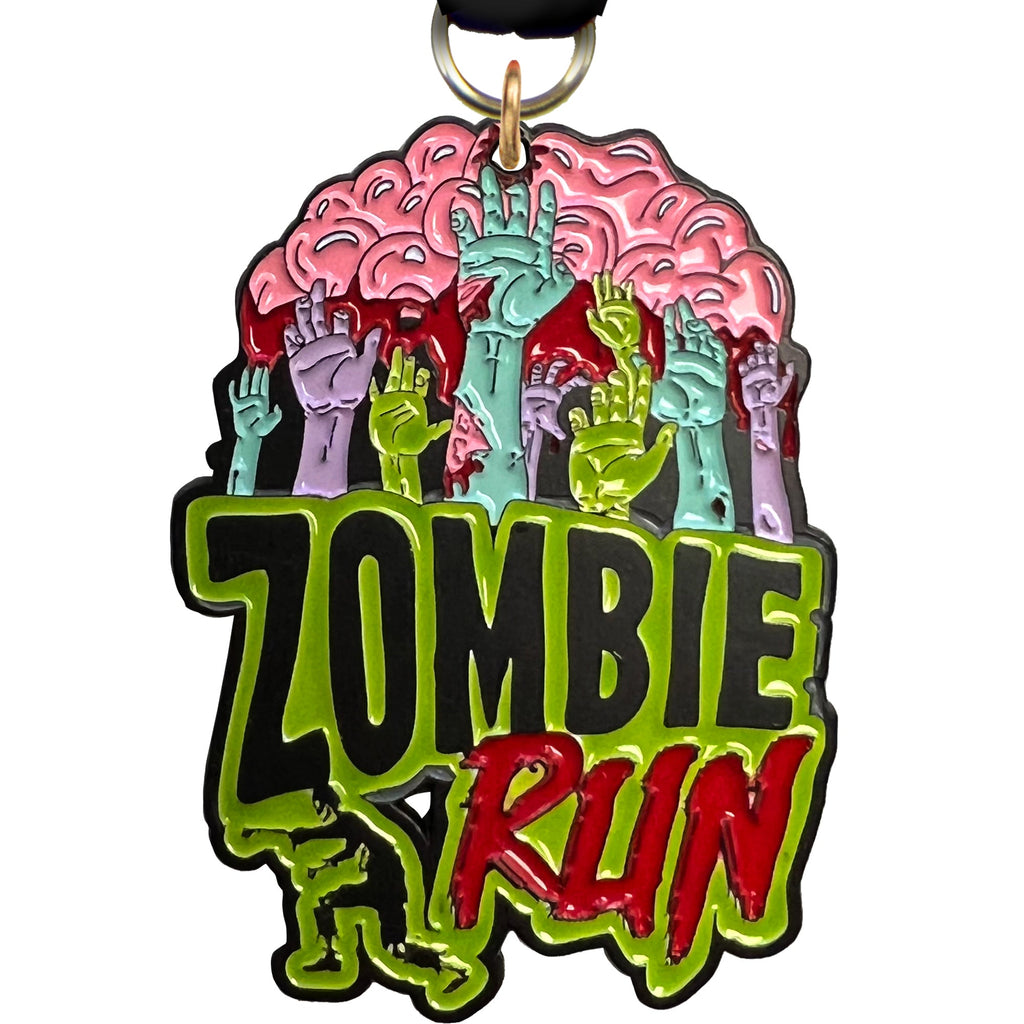 Zombie Run Glow in the Dark Medal [MZMBRN]