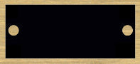7/8 x 2-3/4 inch Black Additional Roster Engraving Plate with Gold Border [EPR02]