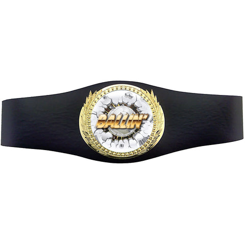 40 inch Volleyball Champion Award Belt - Ballin' [CSAB3-VB-BLN]
