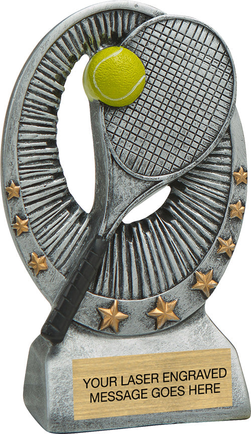Tennis Star Bright Resin Trophy [RGSR6-TN]