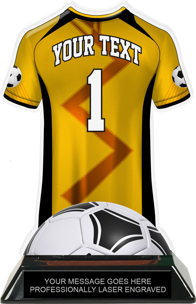 Soccer Jersey Colorix-T Acrylic Trophy- Gold [TACR7-JSY-SC-GLD-Q]