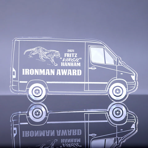 1 inch Thick Acrylic Cargo Van Award - 8.5 inch [A1SPT8-Q]